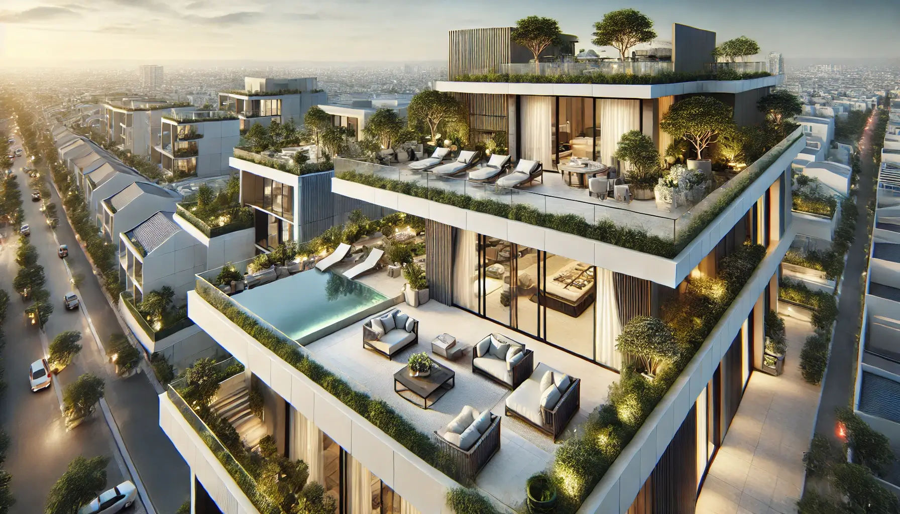 Sky Villas with luxurious city views