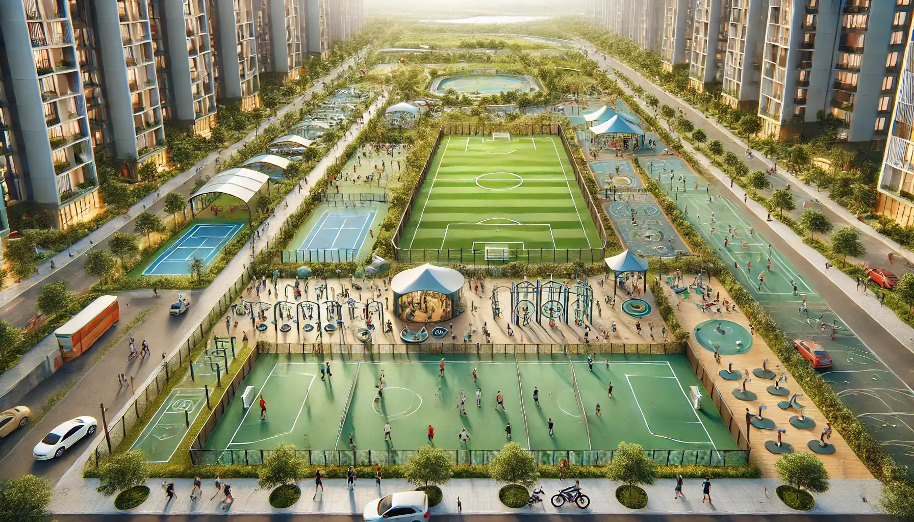 3D design image of Vinhomes Smart City Sports Park