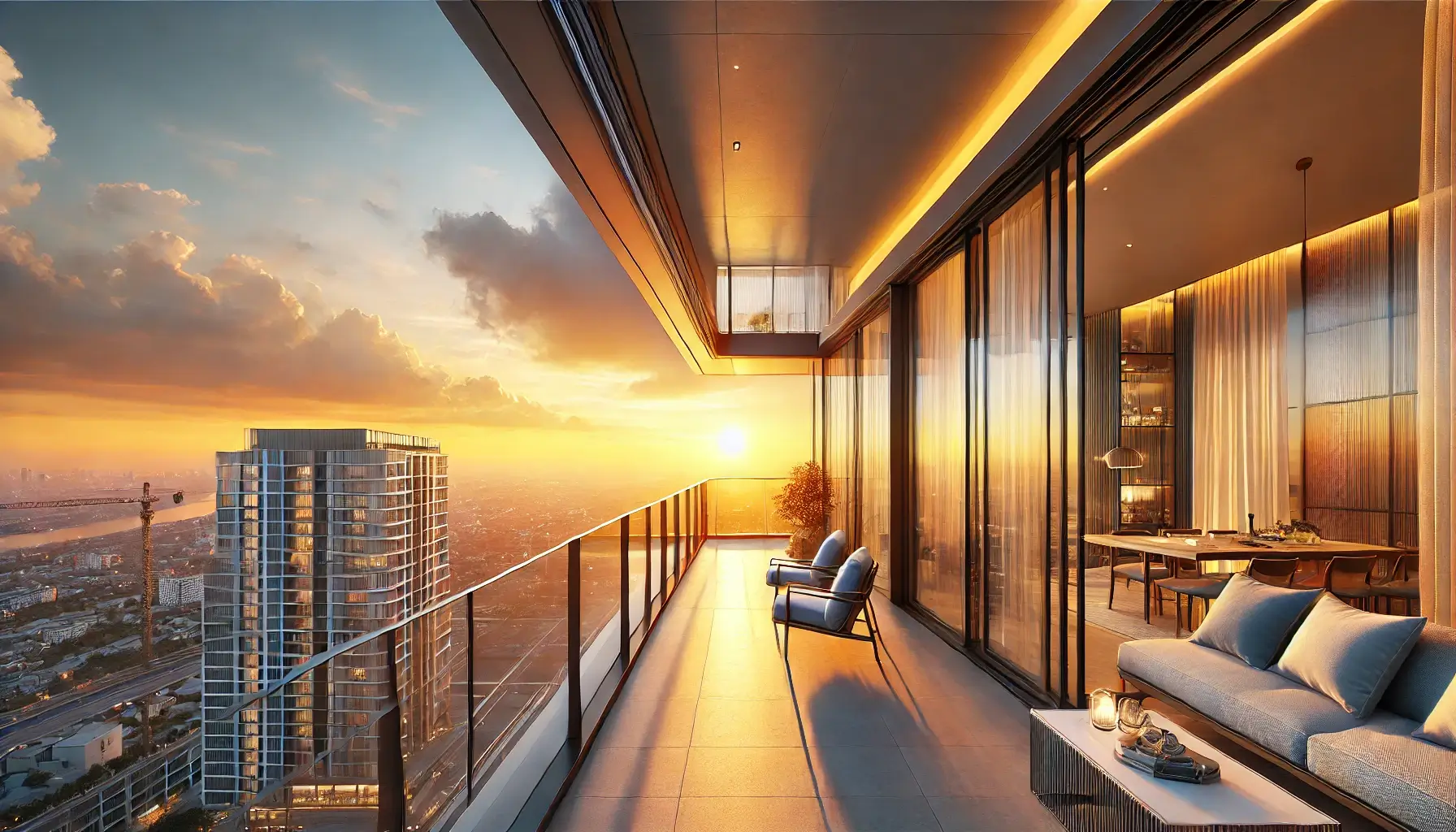 A Grade A apartment with a breathtaking view